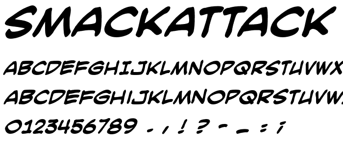 SmackAttack BB Bold font